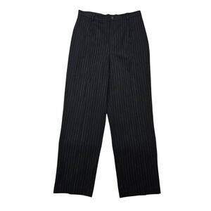 Rafaella Black Pin Stripe‎ Formal Business Work Interview Straight Leg Pants 12P